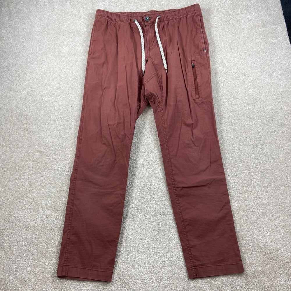 Vuori Ripstop Climber Pants Mens‎ XL Terracotta Red Joggers Hiking Utility